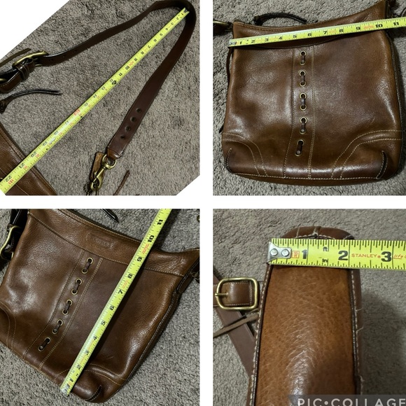 Vintage Coach Chelsea Convertible Strap All Leather Bag-EUC-Cognac Tabacco Brown - Picture 17 of 17